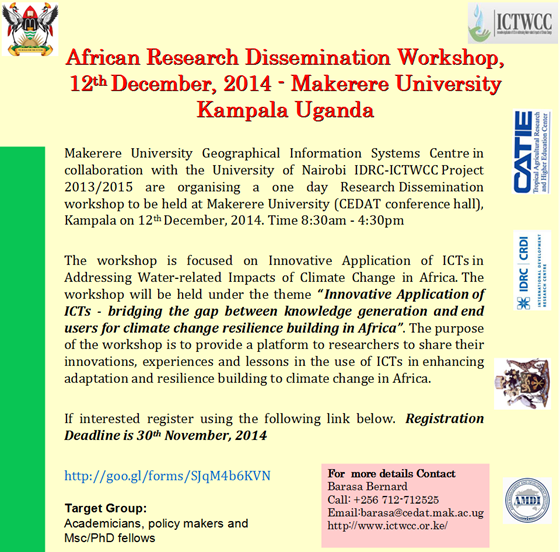 African ICT Research Dissemination Workshop