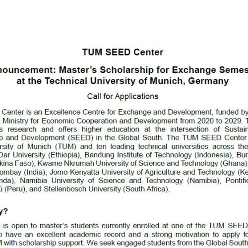 TUM SEED Center