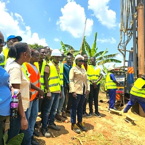 Civil Engineering Students Witness Borehole Drilling at Kasozi Health Centre III