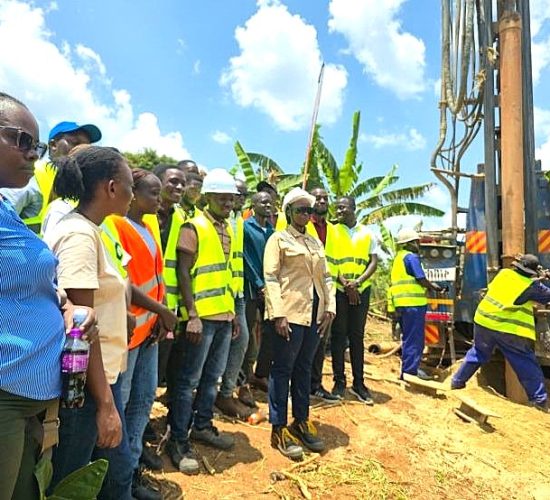 Civil Engineering Students Witness Borehole Drilling at Kasozi Health Centre III
