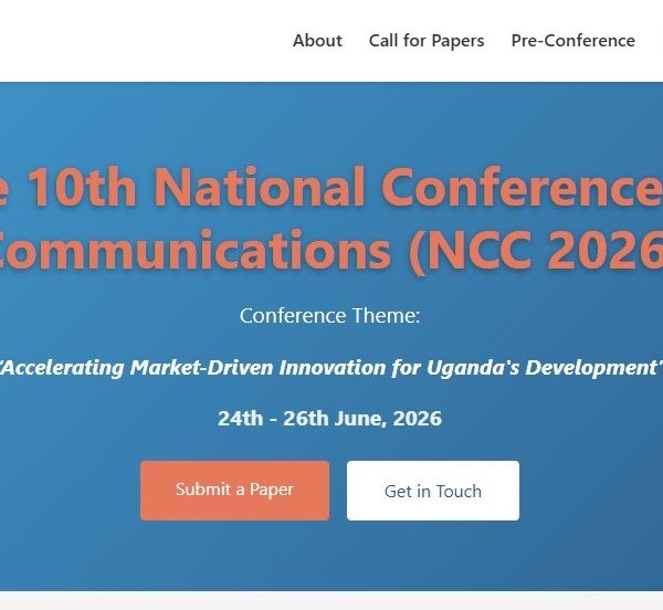 The Uganda Communications Commission (UCC), in collaboration with Makerere University, is pleased to announce the 10th National Conference on Communications (NCC 2026). This milestone edition marks a decade of fostering research, innovation, and knowledge exchange within Uganda's ICT ecosystem.
