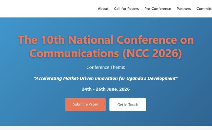 The Uganda Communications Commission (UCC), in collaboration with Makerere University, is pleased to announce the 10th National Conference on Communications (NCC 2026). This milestone edition marks a decade of fostering research, innovation, and knowledge exchange within Uganda's ICT ecosystem.