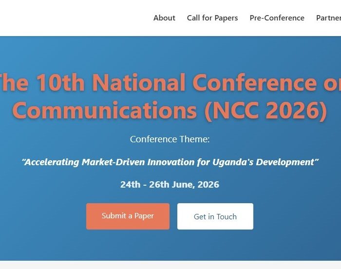 The Uganda Communications Commission (UCC), in collaboration with Makerere University, is pleased to announce the 10th National Conference on Communications (NCC 2026). This milestone edition marks a decade of fostering research, innovation, and knowledge exchange within Uganda's ICT ecosystem.