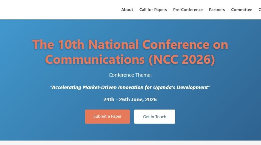 The Uganda Communications Commission (UCC), in collaboration with Makerere University, is pleased to announce the 10th National Conference on Communications (NCC 2026). This milestone edition marks a decade of fostering research, innovation, and knowledge exchange within Uganda's ICT ecosystem.