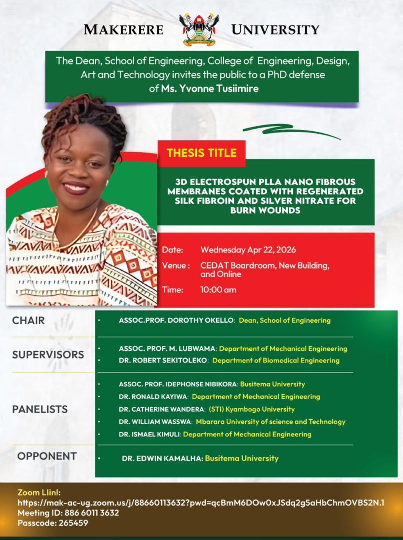 Phd defense for Tusiimire