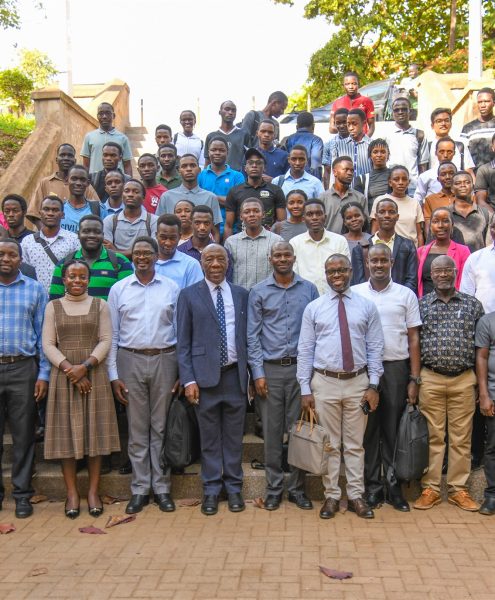 Stakeholders, Industry representatives, the academic and students pose for a picture in front of the CEDAT following the launch of the developed tools developed as part of the LIVWA project, August 26th, 2026.