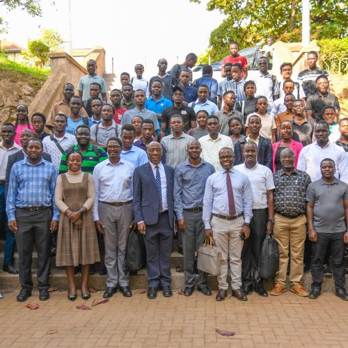 Stakeholders, Industry representatives, the academic and students pose for a picture in front of the CEDAT following the launch of the developed tools developed as part of the LIVWA project, August 26th, 2026.
