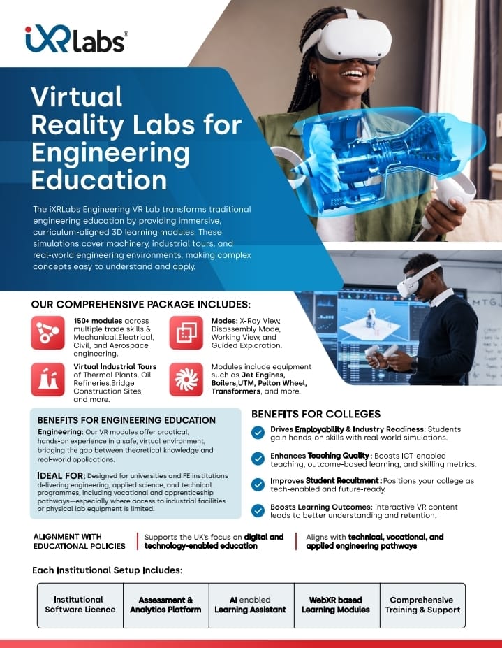 Vertual Reality Lab for Engineering Education