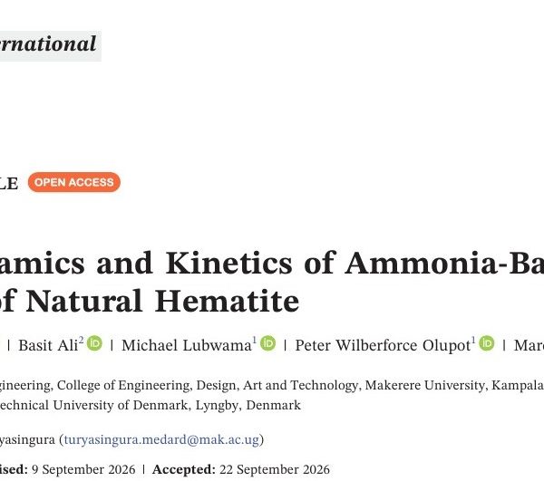 Makerere University Researchers Explore Ammonia-Based Technology for Greener Iron and Steel Production