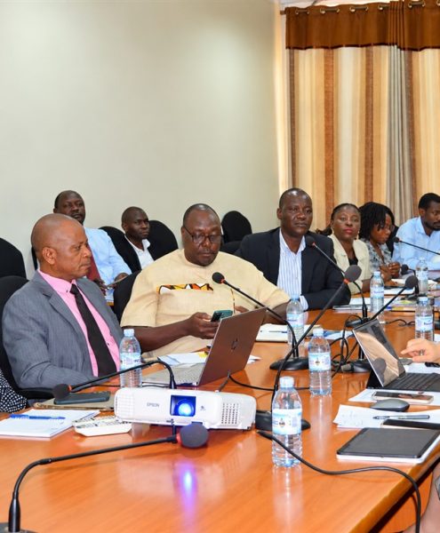Delegates from Xintang University and officials from CEDAT during discussions on expanding academic collaboration and implementing a proposed dual degree program in Materials and Chemical Engineering at Makerere University.