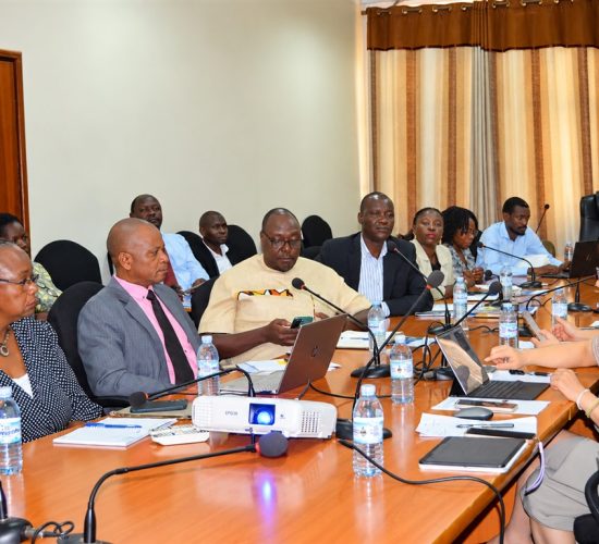 Delegates from Xintang University and officials from CEDAT during discussions on expanding academic collaboration and implementing a proposed dual degree program in Materials and Chemical Engineering at Makerere University.