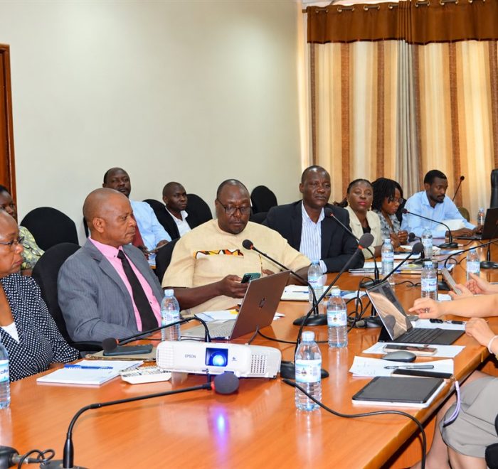 Delegates from Xintang University and officials from CEDAT during discussions on expanding academic collaboration and implementing a proposed dual degree program in Materials and Chemical Engineering at Makerere University.